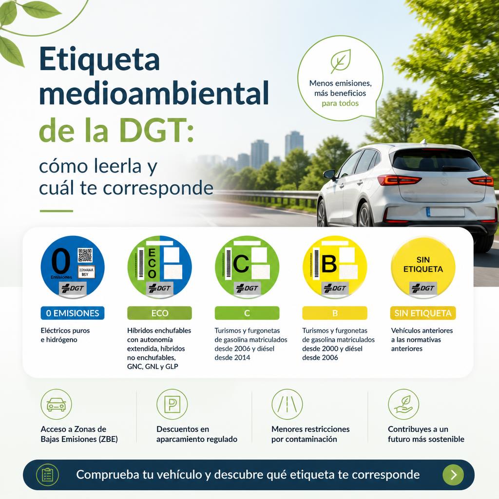 Etiqueta medioambiental de la DGT
